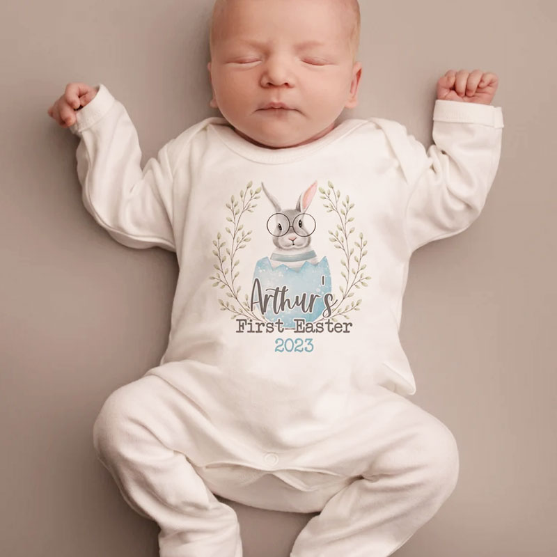 First Easter baby sleepsuit 2024 baby grow