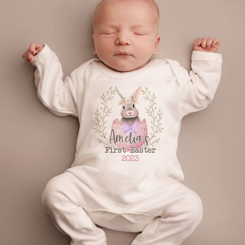 First Easter baby sleepsuit 2024 baby grow