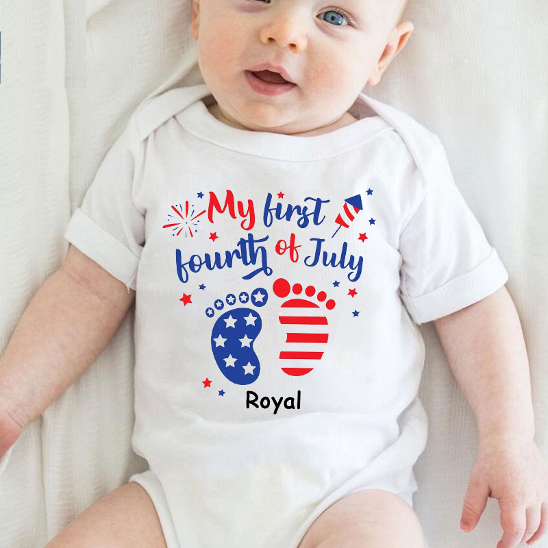 Fourth Of July Independence Patriotic Day  Baby Onesie