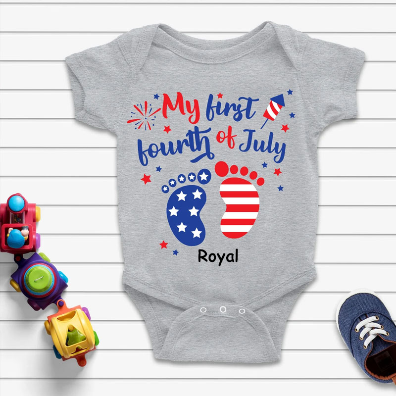 Fourth Of July Independence Patriotic Day  Baby Onesie