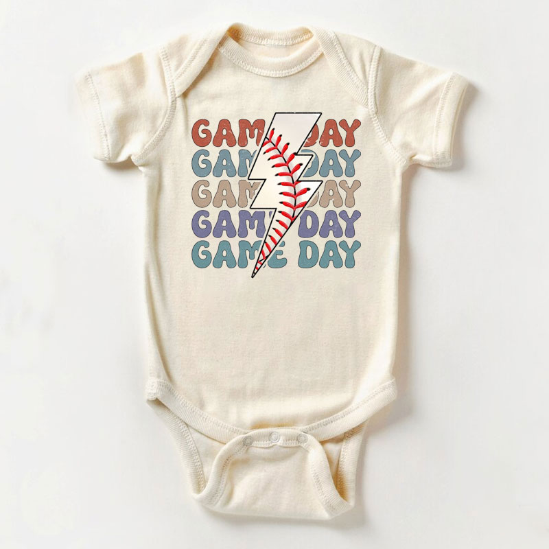 Game Day Baby Bodysuit - Retro Baseball Season