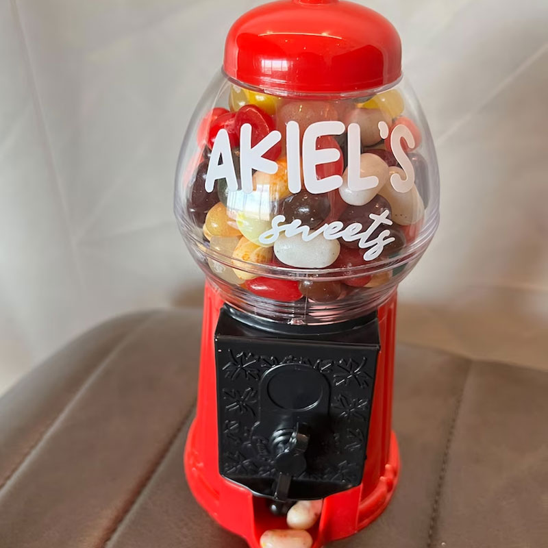 Gumball Machine Jelly Bean Dispenser Kids GiftTS04 JellyBeanName/T/