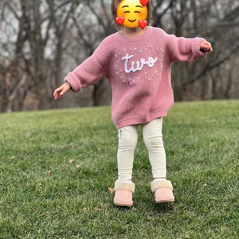 Hand embroidered One Sweater First Birthday