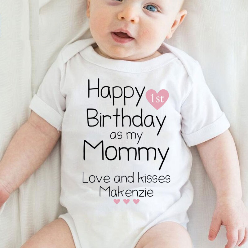 Happy Birthday Mommy Baby Bodysuit
