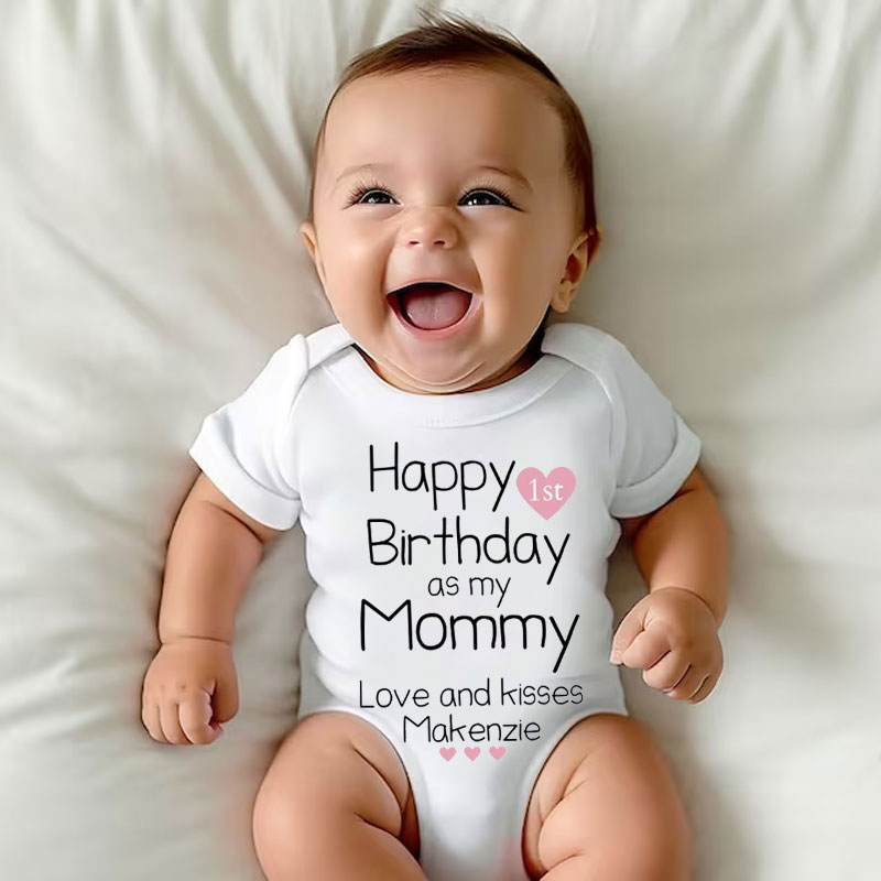 Happy Birthday Mommy Baby Bodysuit
