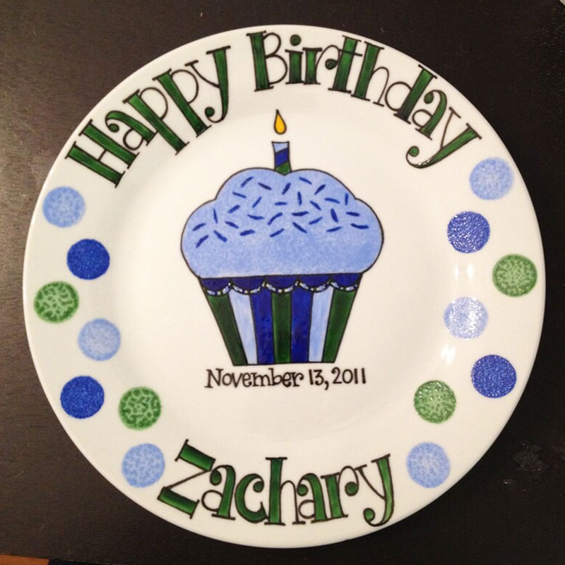 Happy Birthday Plate Personalized Birthday Gift