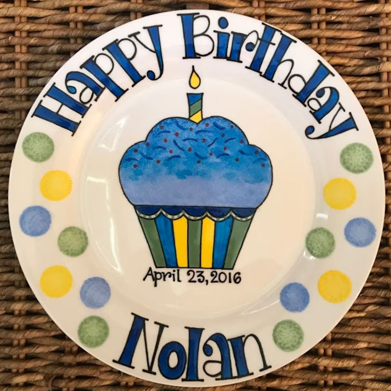 Happy Birthday Plate Personalized Birthday Gift