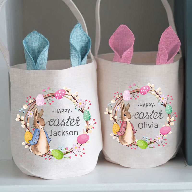 Happy Easter Baby Basket Tote Bag