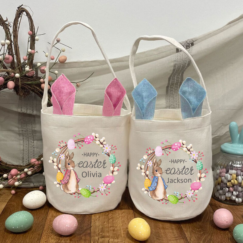 Happy Easter Baby Basket Tote Bag
