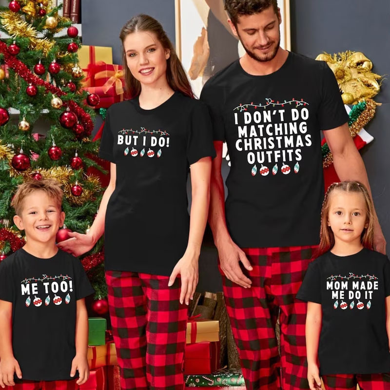 [Adult Tee] I Don't Do Matching Christmas Shirt But I Do