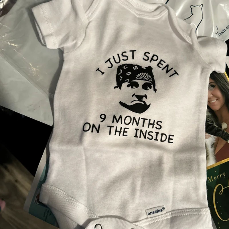 I Just Spent 9 Months On The Inside Baby Bodysuit