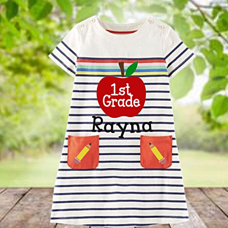 Kid's Apparel Girl's Grade Level Back To School Dress
