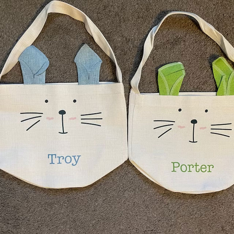 Kids Easter Basket bunny ears easter gift