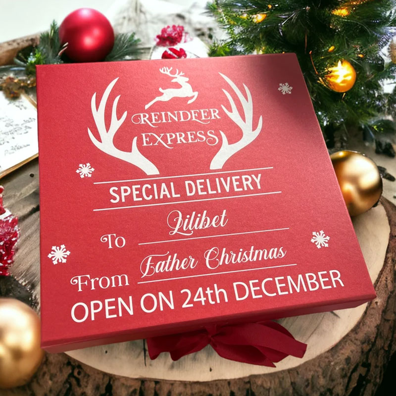 Kids Reindeer Express Delivery Christmas Eve box