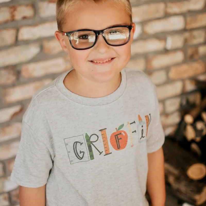 Kids back to school shirt personalized Tshirt