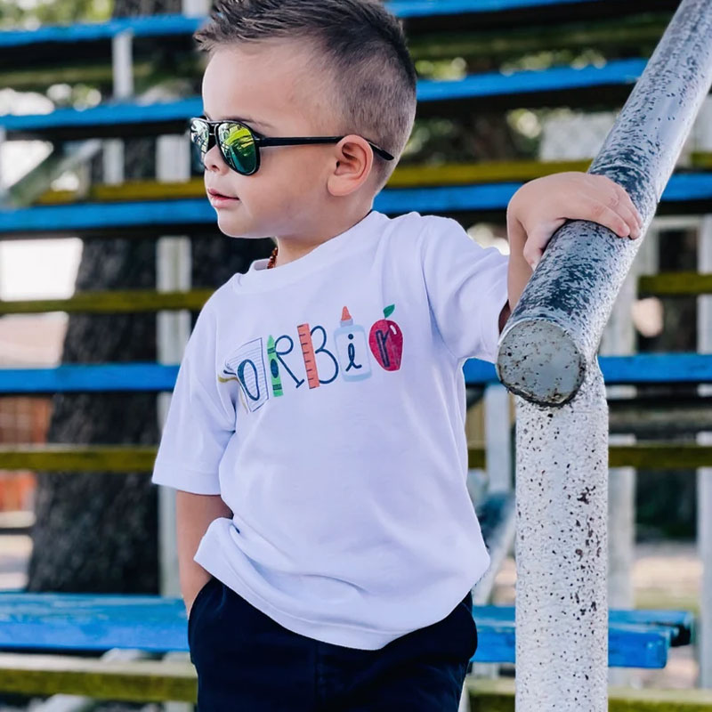 Kids back to school shirt personalized Tshirt
