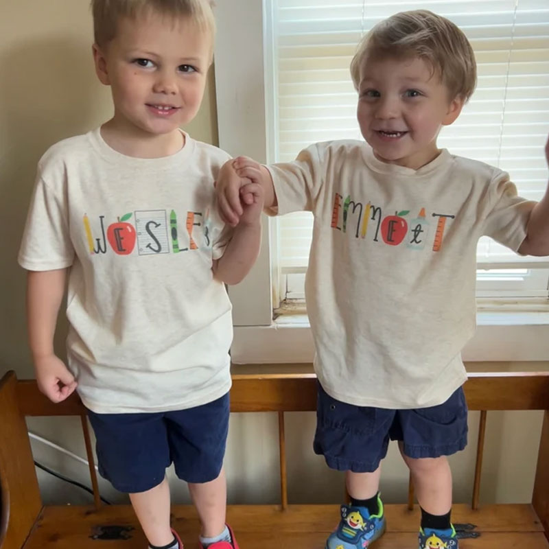 Kids back to school shirt personalized Tshirt