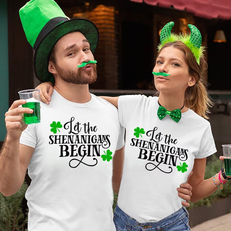 [Adult Tee]Let The Shenanigans Begin Patrick's Day Shirt