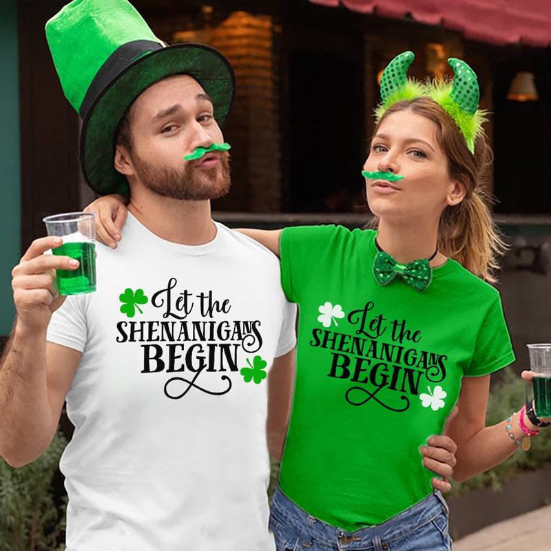 [Adult Tee]Let The Shenanigans Begin Patrick's Day Shirt