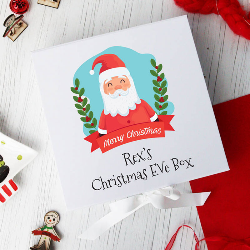 Luxury Christmas Eve Box Santa Personalised Printed Box