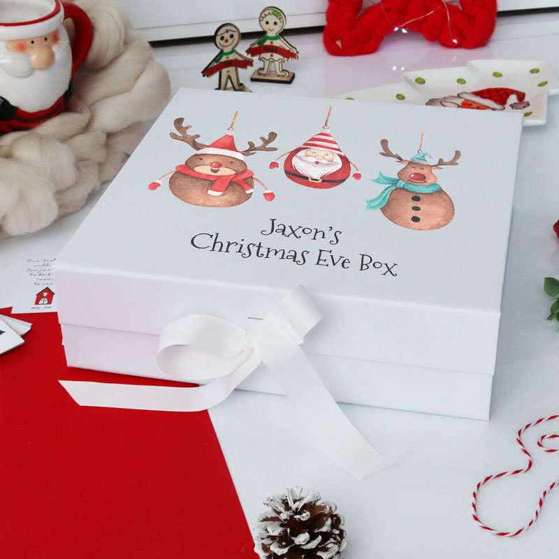 Luxury Christmas Eve Box Santa Personalised Printed Box