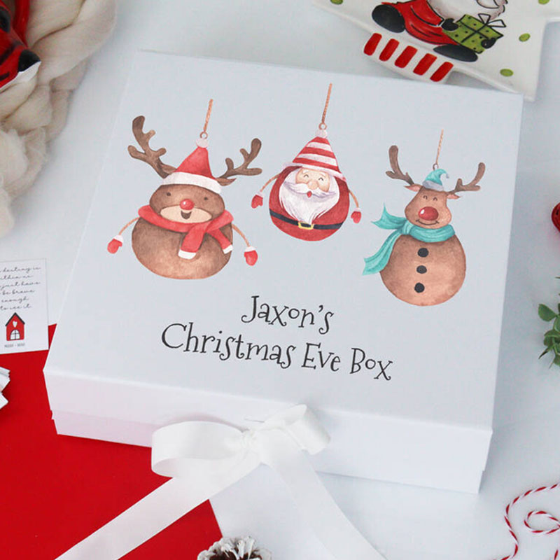 Luxury Christmas Eve Box Santa Personalised Printed Box
