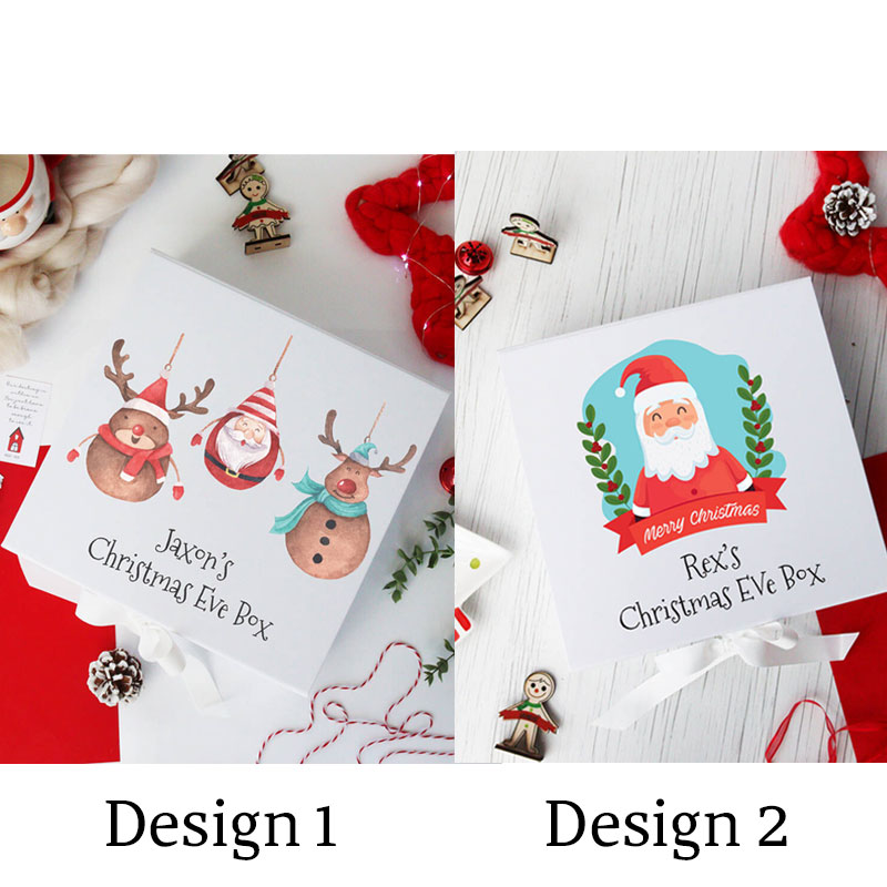 Luxury Christmas Eve Box Santa Personalised Printed Box