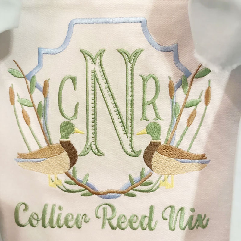 Mallard Duck Baby Banner Birth Announcement