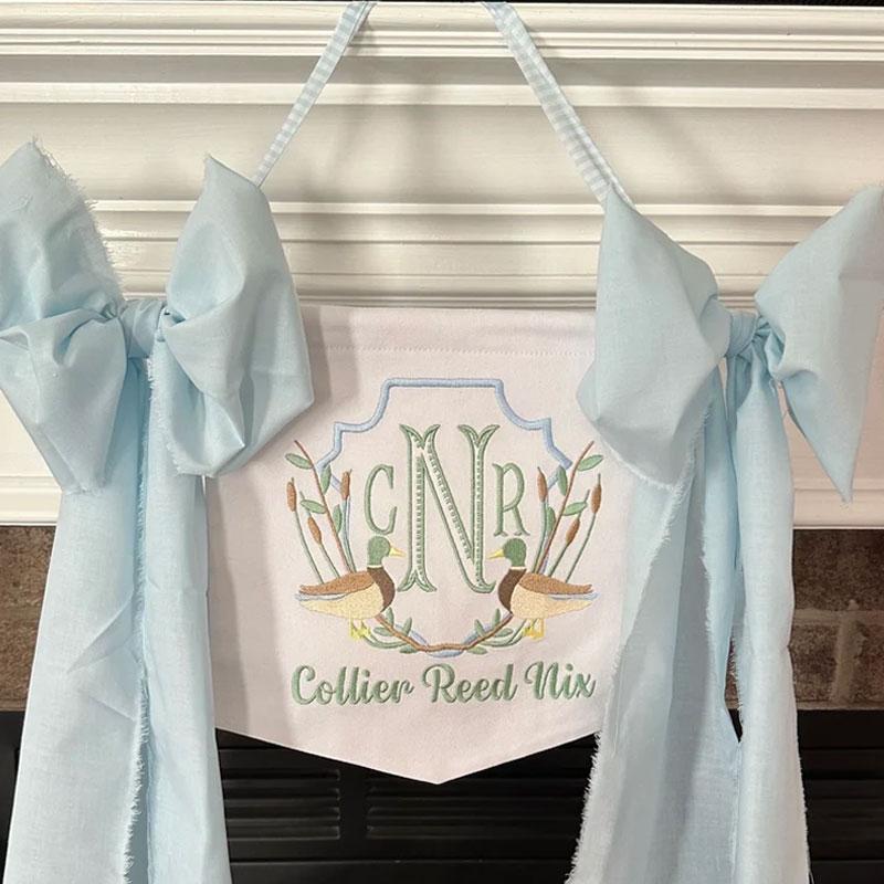 Mallard Duck Baby Banner Birth Announcement
