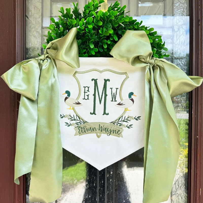 Mallard Welcome Baby Banner