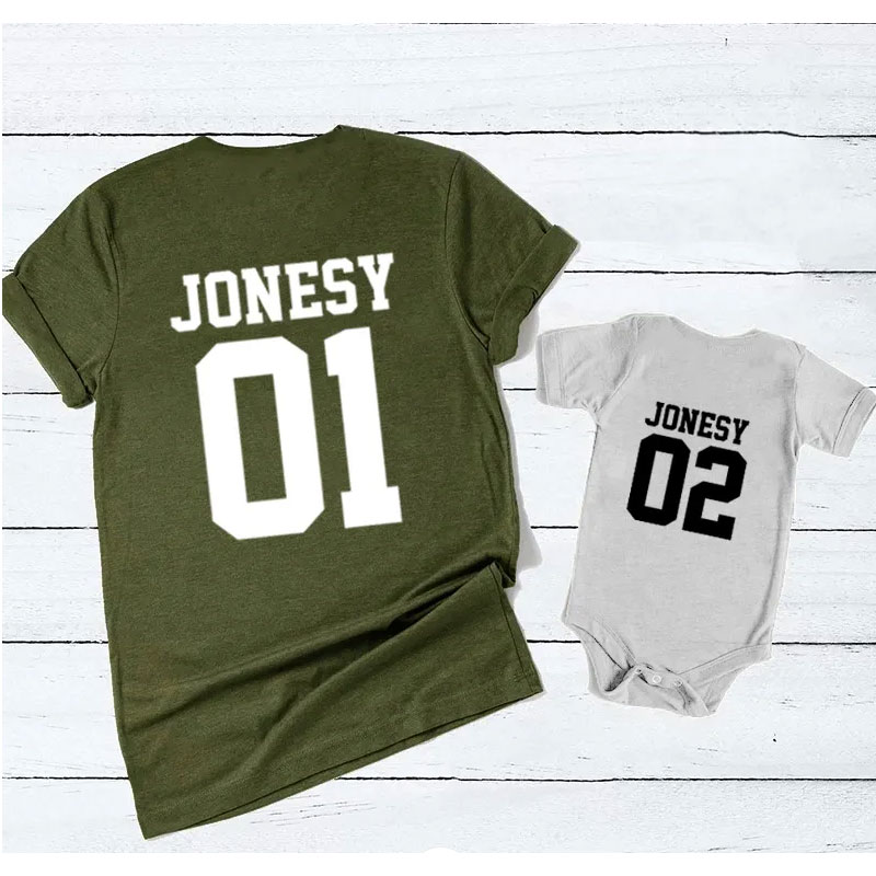 [Adult Tee]Matching Dad And Baby Personalized T-Shirt