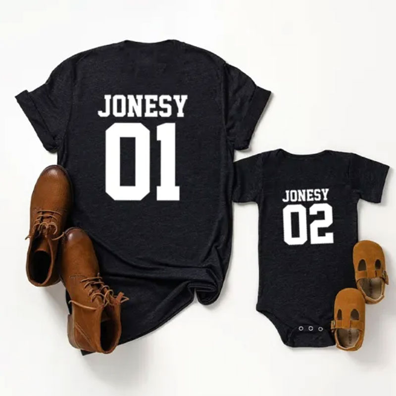 [Adult Tee]Matching Dad And Baby Personalized T-Shirt