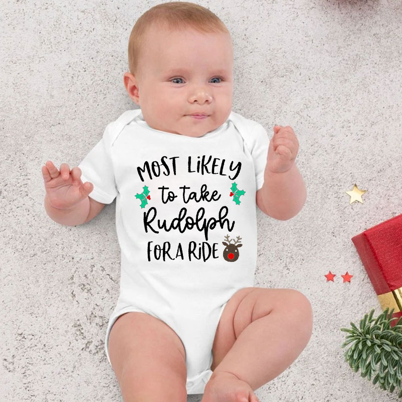 [Baby Bodysuit] Matching Family Christmas Shirts Most Likely To Funny Group