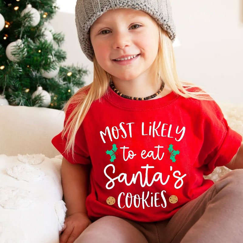[Youth Shirt / 2-14 Years] Matching Family Christmas Shirts Most Likely To Funny Group
