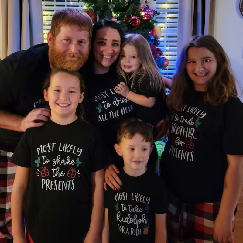 [Adult Tee] Matching Family Christmas Shirts Most Likely To Funny Group
