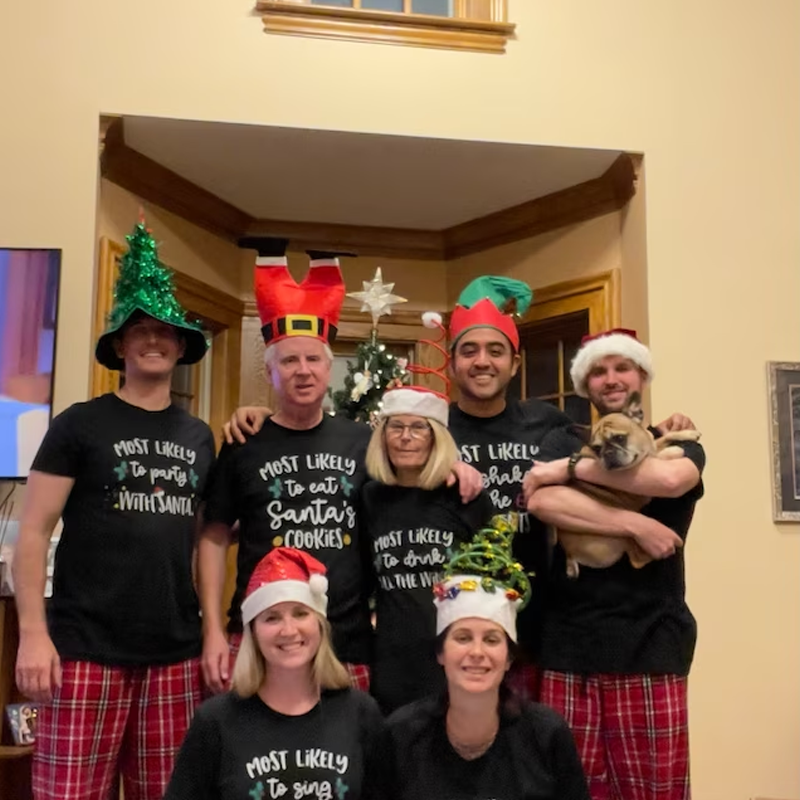 [Adult Tee] Matching Family Christmas Shirts Most Likely To Funny Group