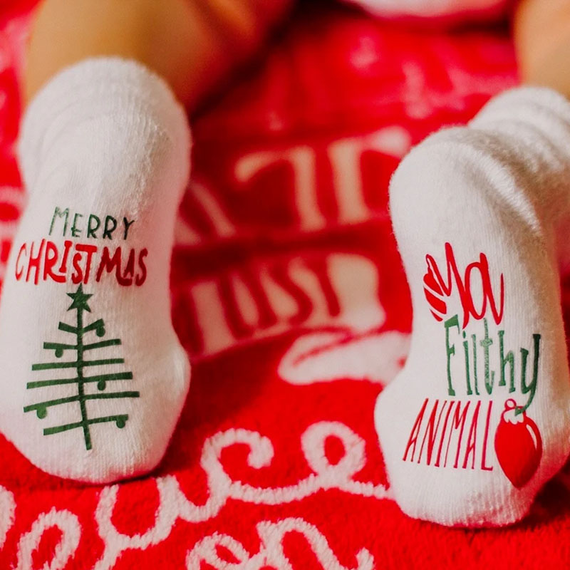 Merry Christmas ya Filthy Animal Socks