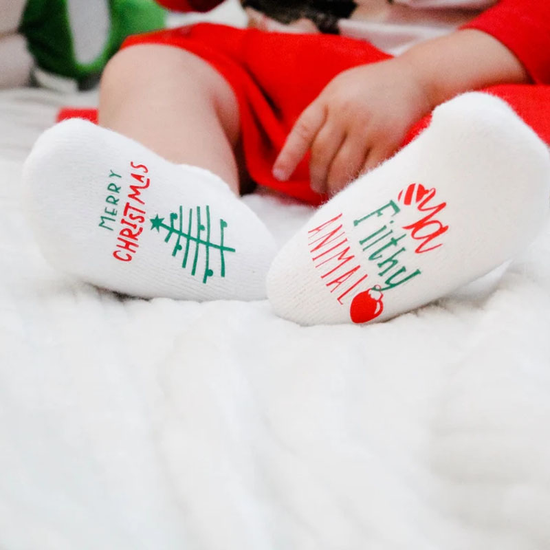 Merry Christmas ya Filthy Animal Socks