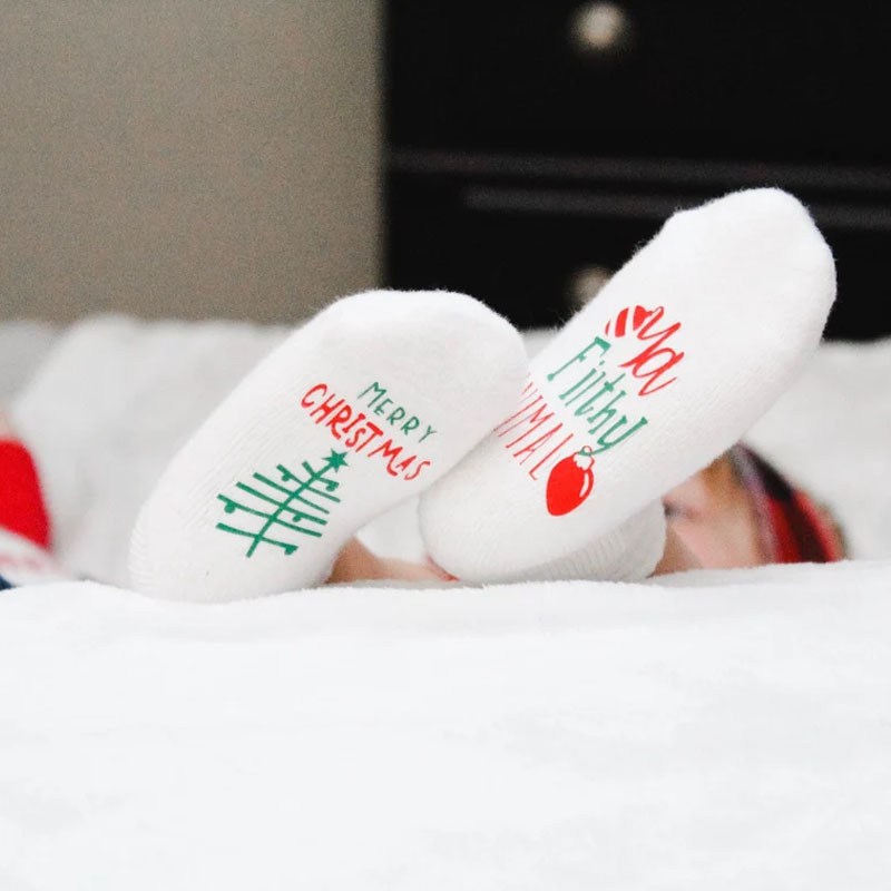 Merry Christmas ya Filthy Animal Socks