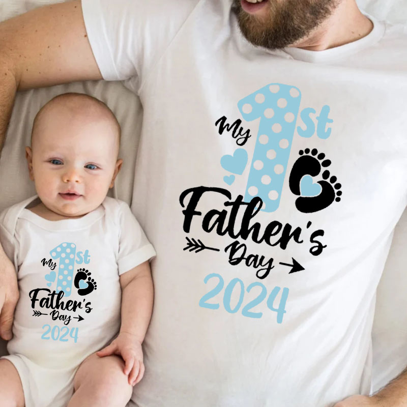 [Baby Bodysuit]My 1st Fathers Day 2024 Baby Bodysuit