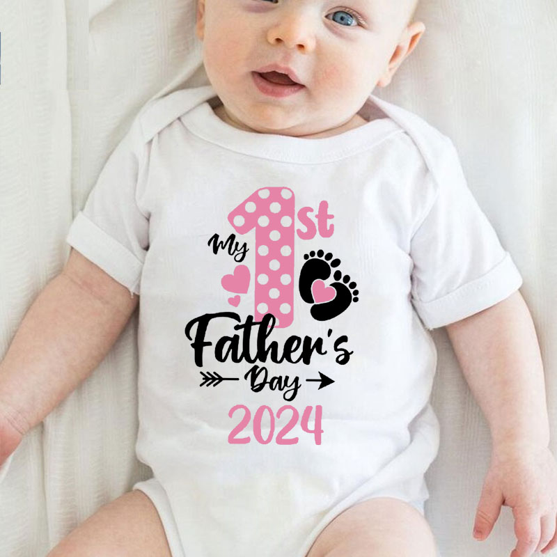 [Baby Bodysuit]My 1st Fathers Day 2024 Baby Bodysuit
