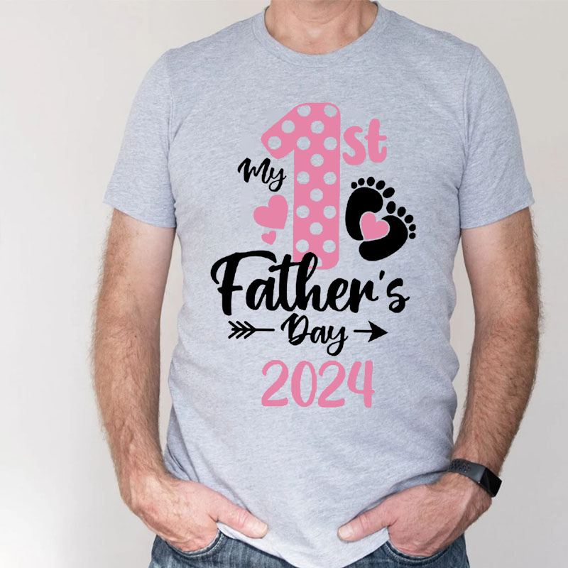 [Adult Tee]My 1st Fathers Day 2024 Shirt