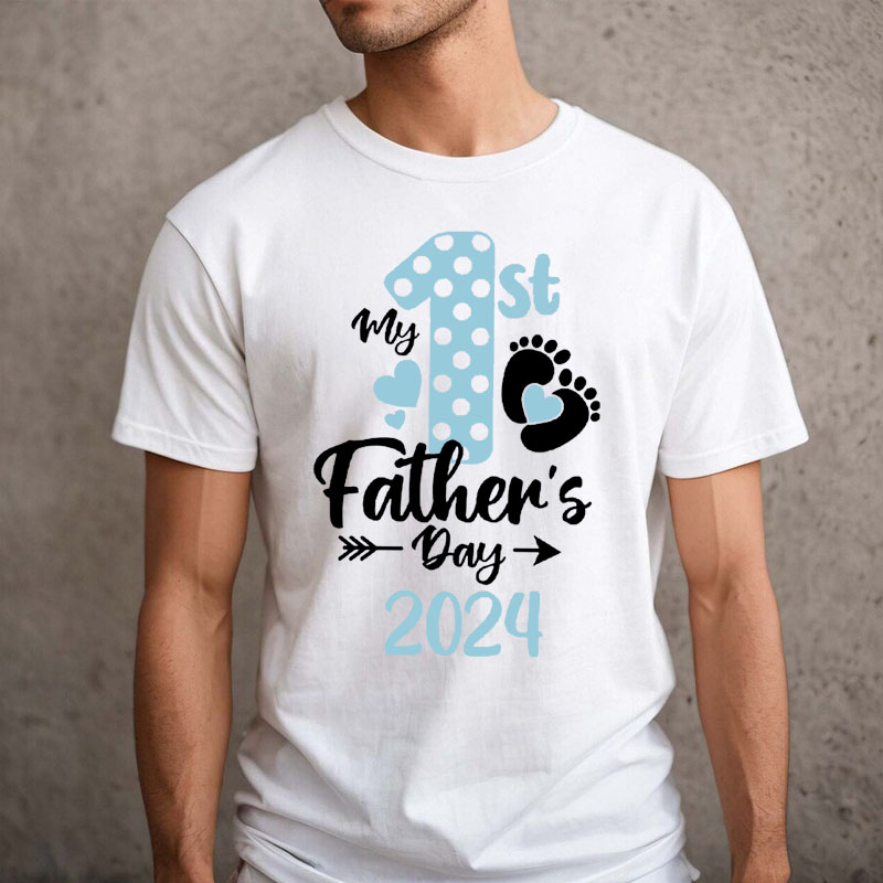 [Adult Tee]My 1st Fathers Day 2024 Shirt