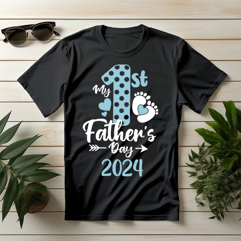 [Adult Tee]My 1st Fathers Day 2024 Shirt