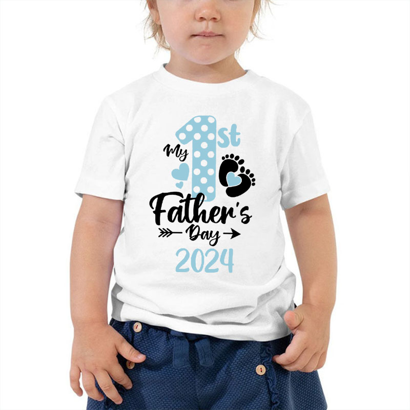 [Youth Shirt / 2-14 Years]My 1st Fathers Day 2024 Youth Shirt