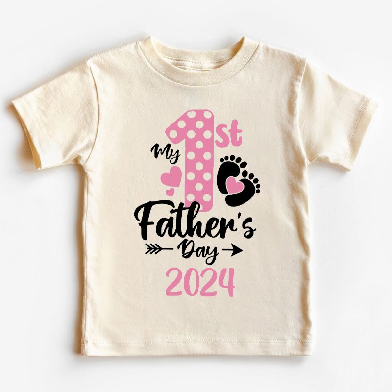 [Youth Shirt / 2-14 Years]My 1st Fathers Day 2024 Youth Shirt