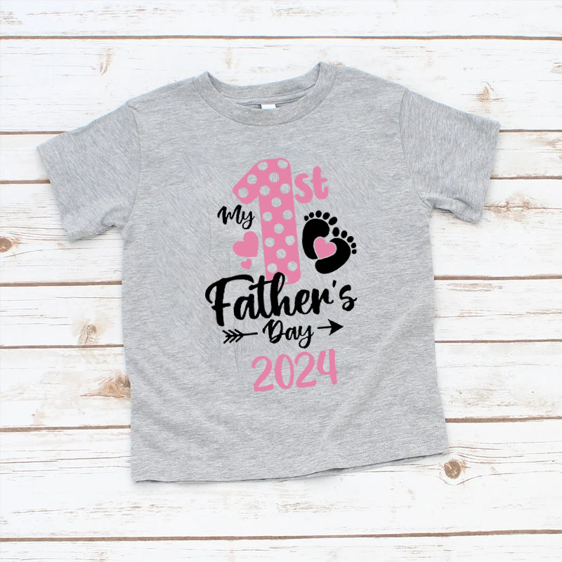 [Youth Shirt / 2-14 Years]My 1st Fathers Day 2024 Youth Shirt