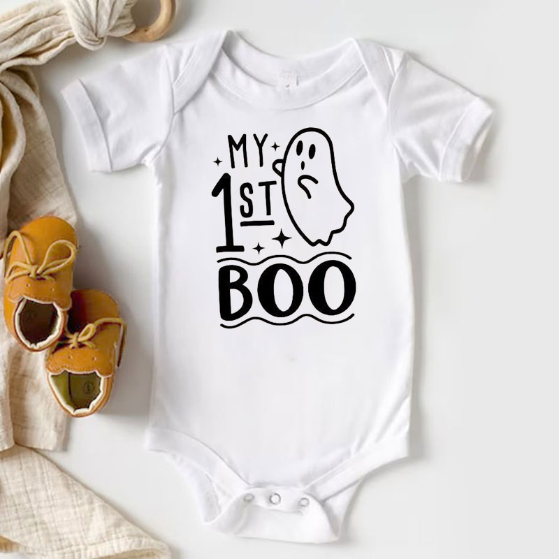 My First Boo Baby Onesie Halloween Baby Bodysuit