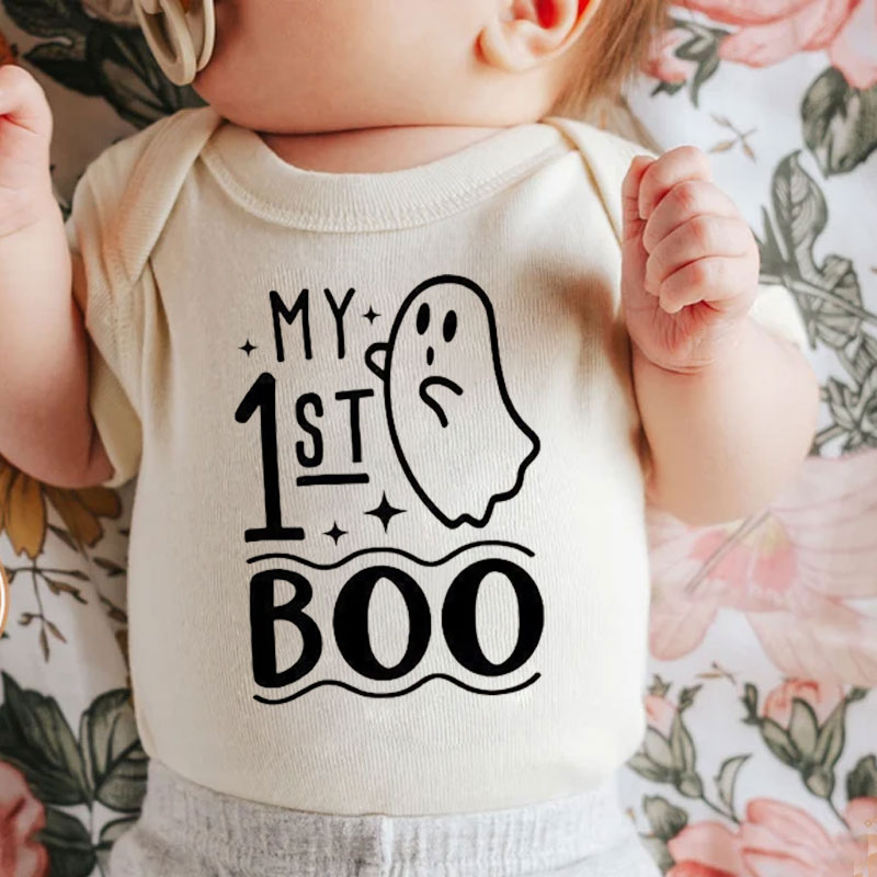 My First Boo Baby Onesie Halloween Baby Bodysuit