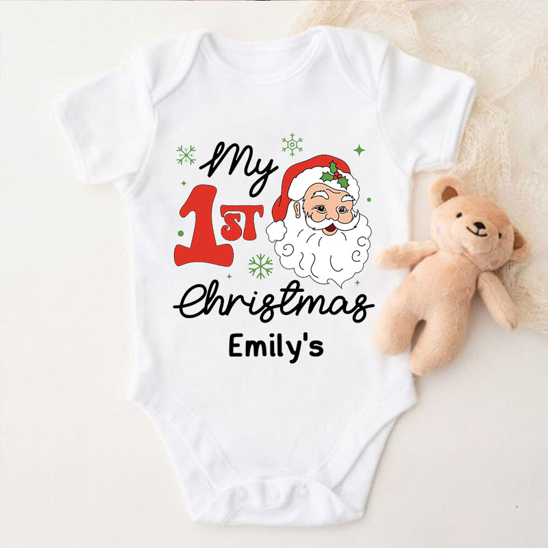 My First Chrismas Baby Bodysuit